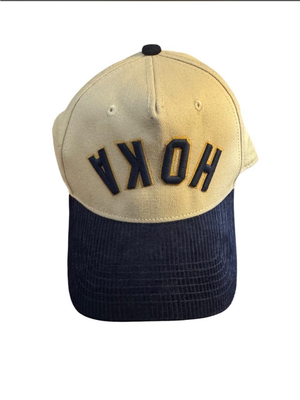 Hoka corduroy brim hat